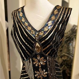 Sequin Gatsby era party dress!